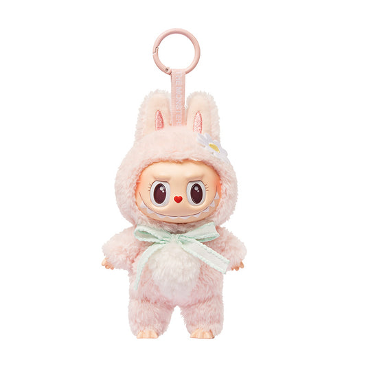 Pop Mart Mokoko Sweetheart Series LABUBU CLOSE TO SWEET Plastic Molded Toy - Limited Edition for the Park - Fur Ball Decoration - 17cm High