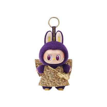POP MART LABUBU x PRONOUNCE - WINGS OF FORTUNE Purple Cool  Hanging Card  17.5cm
